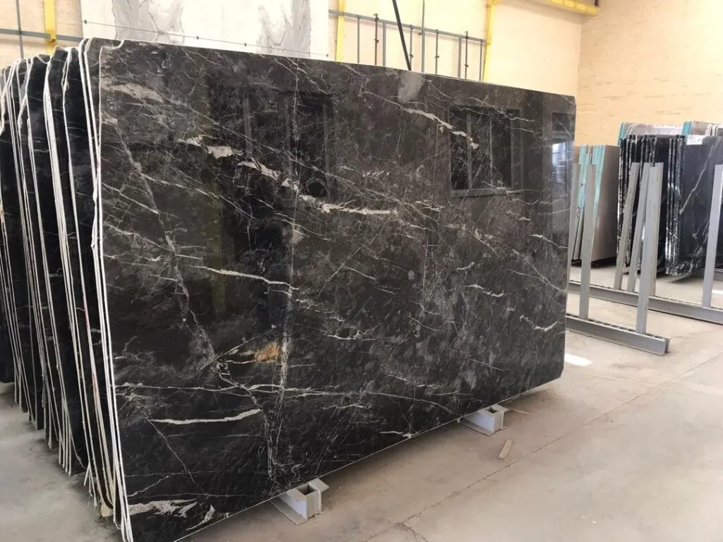 رخام المطبخ -Black Carrara Marble